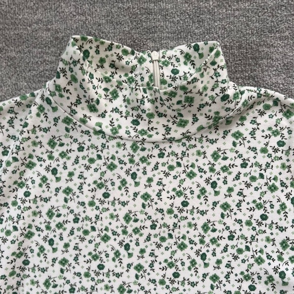 Vintage Leon Levin Ditzy Floral Mock Turtleneck Sz. L - Picture 9 of 9
